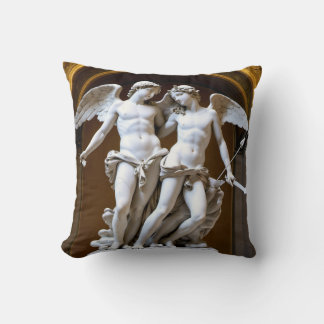 Eternal Love: Cupid and Psyche Decorative Pillow