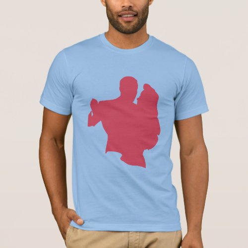 Eternal Love Embracing Couple Silhouette T_Shirt