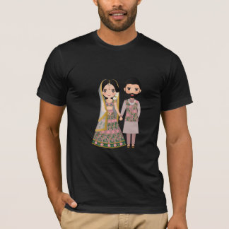 Eternal Love: Embracing Couple Silhouette" T-Shirt