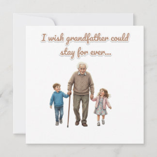 eternal love for grandfather invitation