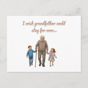 Eternal Love grandfather And Grandchildren Postcard