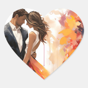 Eternal Love Heart Sticker Favor Bag Seal