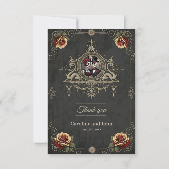 Eternal love in the darkness.  thank you card (Front)