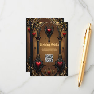 Eternal love in the shadow of Gothic darkness.  Enclosure Card