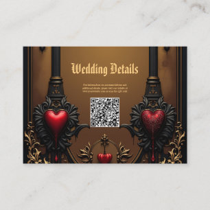 Eternal love in the shadow of Gothic darkness. Enclosure Card