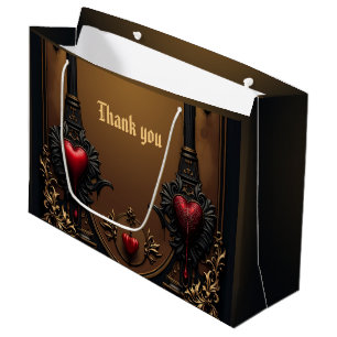 Eternal love in the shadow of Gothic darkness.  Large Gift Bag
