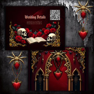 Eternal love in the shadows of darkness, enclosure card