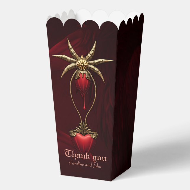 Eternal love in the shadows of darkness, favor boxes (Front)
