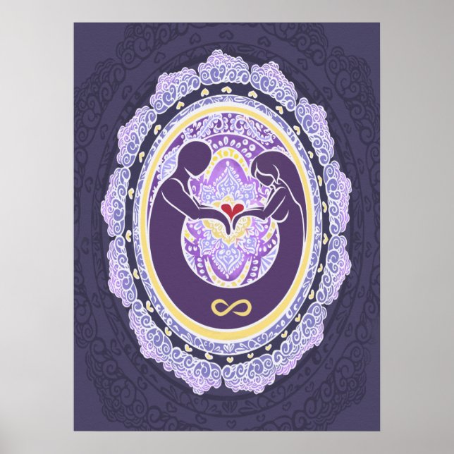 Eternal Love Mandala Poster (Front)