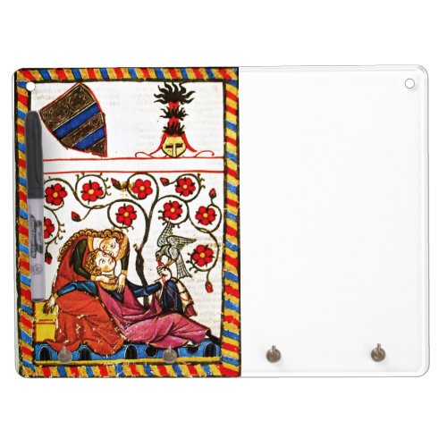 ETERNAL LOVE  MONOGRAM DRY ERASE BOARD WITH KEYCHAIN HOLDER