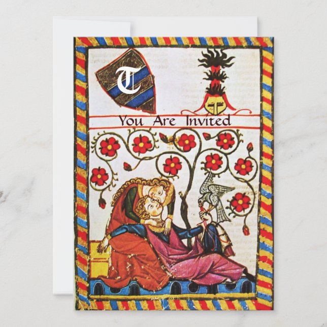 ETERNAL LOVE  MONOGRAM INVITATION (Front)