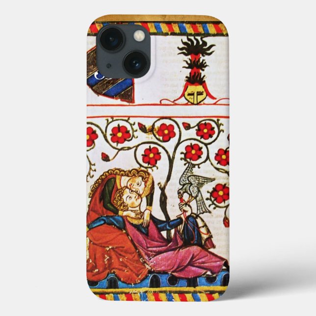 ETERNAL LOVE MONOGRAM parchment Case-Mate iPhone Case (Back)