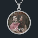 "Eternal Love" Personalized Photo Necklace<br><div class="desc">Create an everlasting memory with the "Eternal Love" Personalized Photo Necklace, a gift she will treasure forever. This necklace is an exquisite and heartfelt gesture that allows you to customize it with your favorite photo together, capturing a moment that's dear to both of you. The word "Love" is delicately scripted...</div>