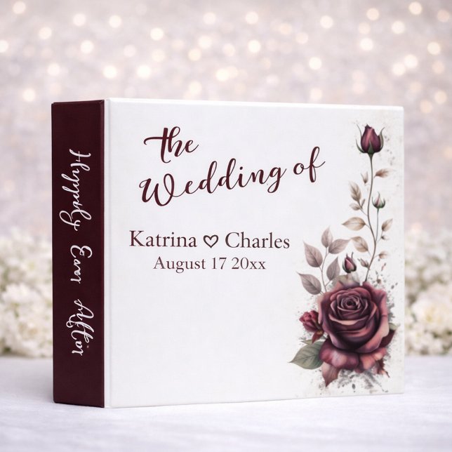 Eternal Love: Personalized Wedding Album 3 Ring Binder (Creator Uploaded)