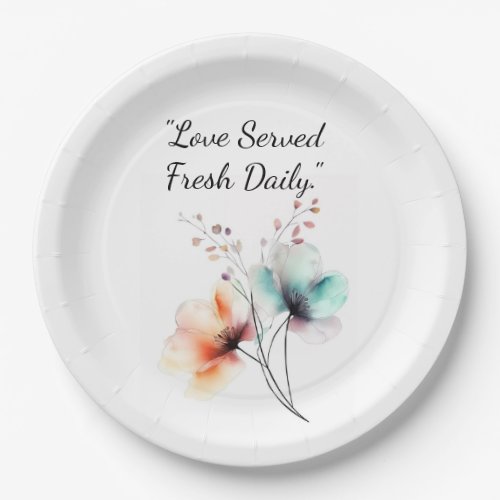 Eternal Love Shared on Every Plate Paper Plates