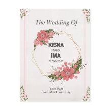 eternal love : simple wedding invitation