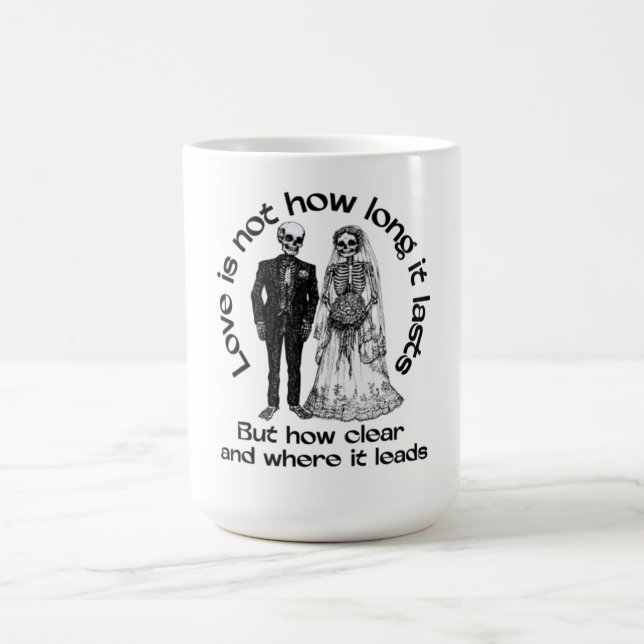 Eternal Love Skeleton Mug - Gothic Couple Coffee  (Center)