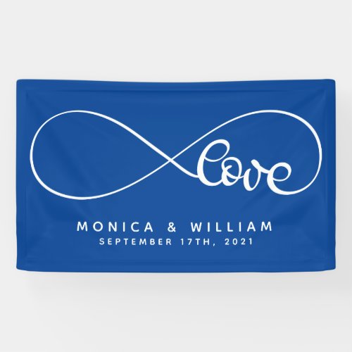 Eternal Love Symbol  Add Your Name  Date Banner