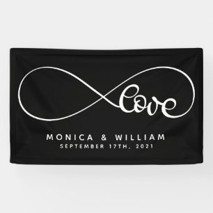 Eternal Love Symbol Add Your Name & Date Banner