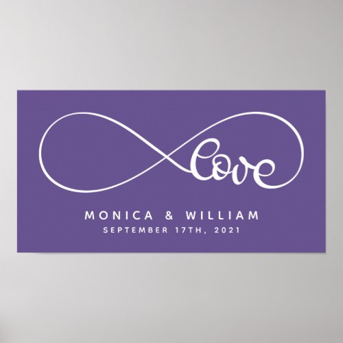 Eternal Love Symbol  Add Your Name  Date Poster