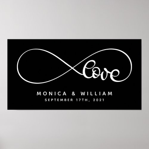 Eternal Love Symbol  Add Your Name  Date Poster