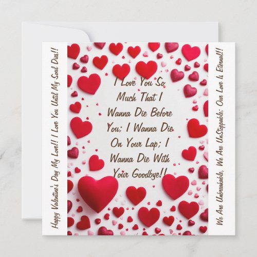 Eternal Love Unleashed Valentines Day Card