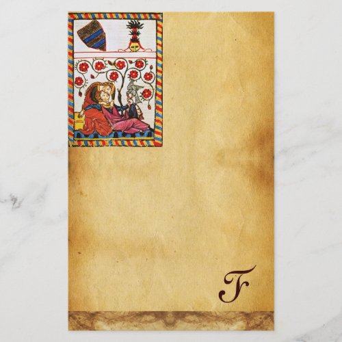 ETERNAL LOVE VALENTINES DAY PARCHMENT MONOGRAM STATIONERY