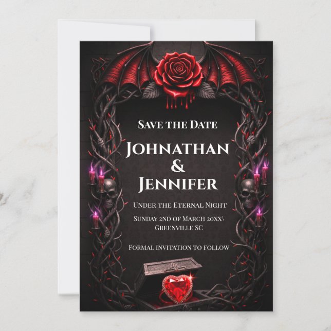Eternal Night Gothic Vampire Wedding Dark Romance (Front)