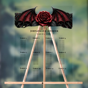 Eternal Night Gothic Vampire Wedding Dark Romance Acrylic Sign
