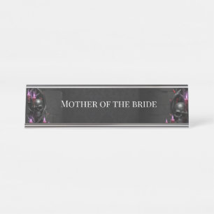 Eternal Night Gothic Vampire Wedding Dark Romance Desk Name Plate