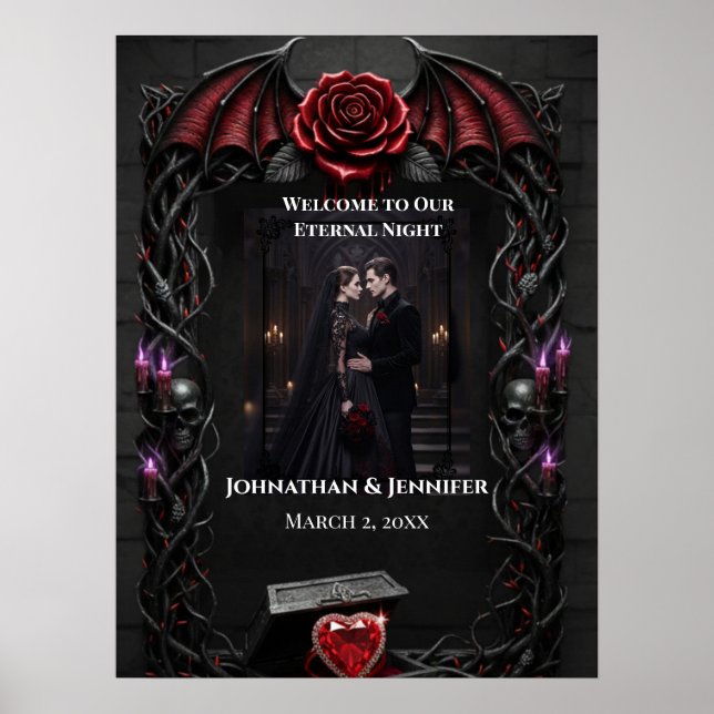 Eternal Night Gothic Vampire Wedding Dark Romance Poster (Front)