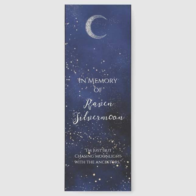 Eternal Night & Nature’s Grace Memorial Bookmarks (Front)
