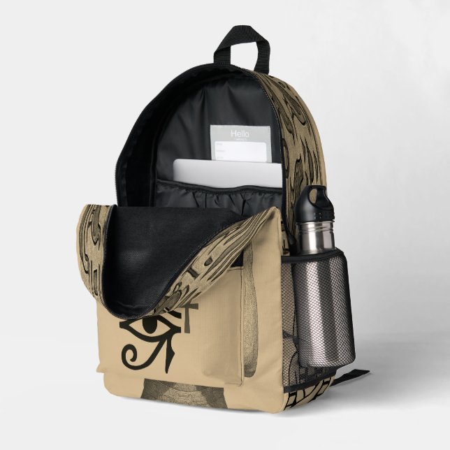 Eternal Pharaoh Backpack - Egyptian Adventure Bag (Back Corner Right (Open))