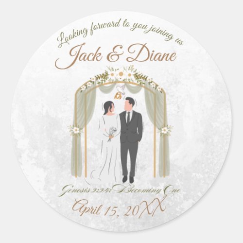 Eternal Promise Christian Wedding Stickers