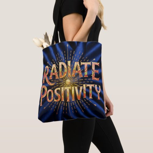 Eternal Radiance Embracing Positivity Tote Bag