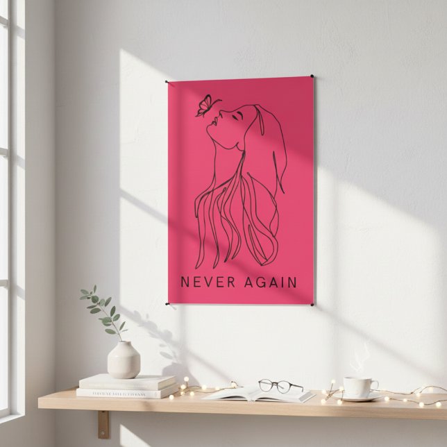 Eternal Reflection: Butterfly and Woman Line Art Poster (Eternal Reflection: Butterfly and Woman Line Art Poster)