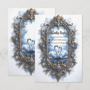 Eternal Reflection – The Swanheart Union. RSVP Card