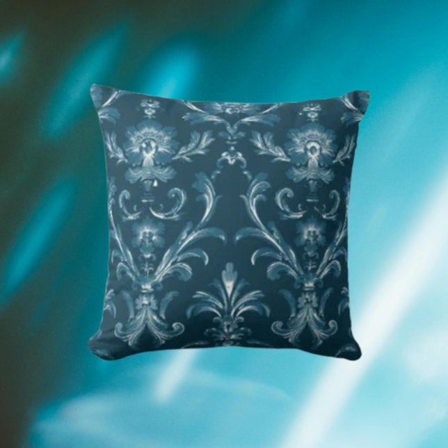 Eternal Romance Blue Throw Pillow (Creator Uploaded)