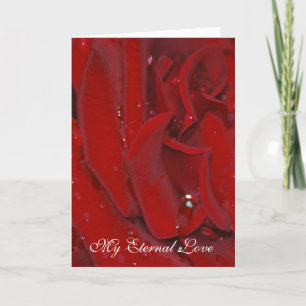 Eternal romantic love message photo holiday card