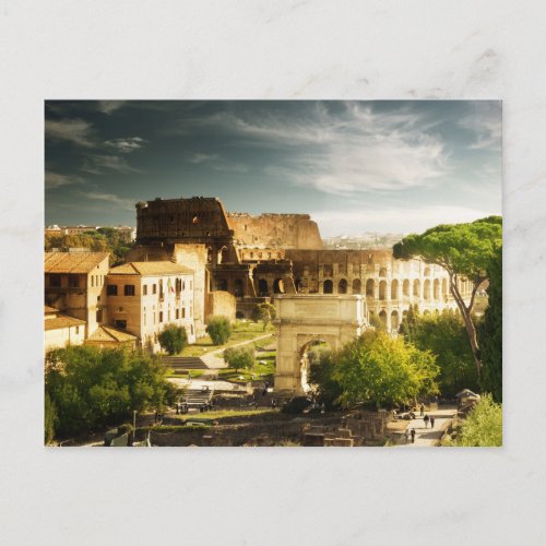 Eternal Rome in view of Colosseum Postcard