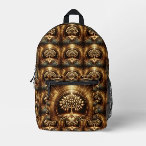 Eternal Roots Tree of Life  Printed Backpack