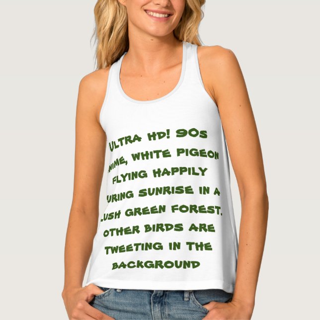 Eternal Serenity: Where Dreams Take Flight  Tank Top (Front)