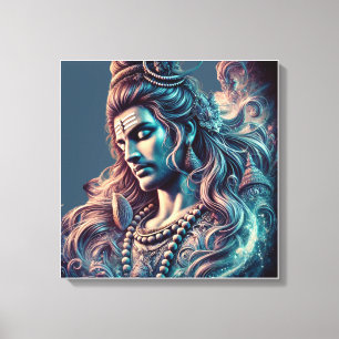 Eternal Shiva: The Supreme Yogi in Divine Bliss Canvas Print