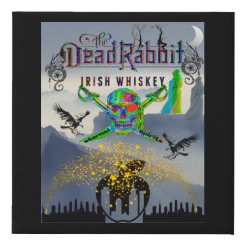 eternal spirit The Dead Rabbit whiskey Faux Canvas Print