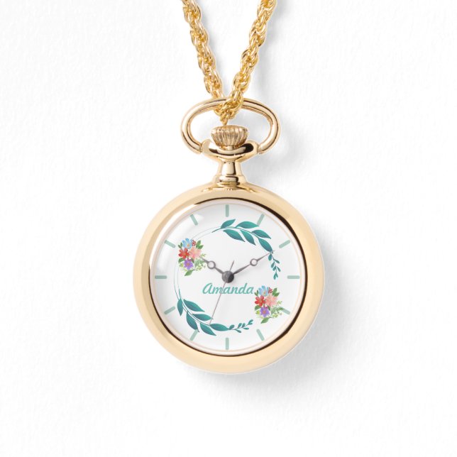 Eternal Spring Colors & Flowers Watch (Front)