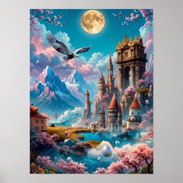 Eternal Springs of the Dream-Realm Castle Poster (Front)
