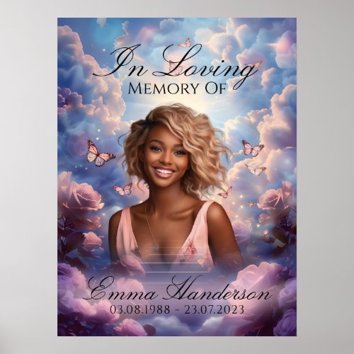 Eternal Stairway Memorial Poster