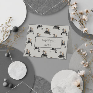 Eternal Stone couple Boho guest seating card