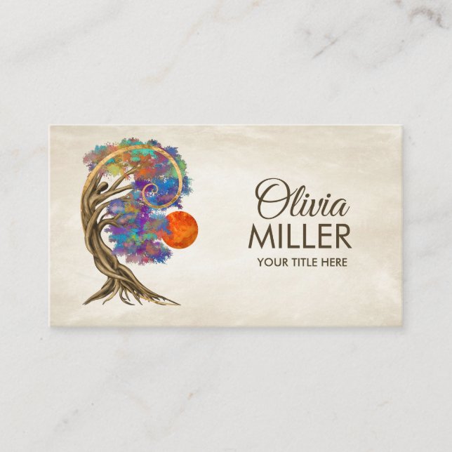 Eternal Transformation - Bonsai Butterfly Spirit  Business Card (Front)