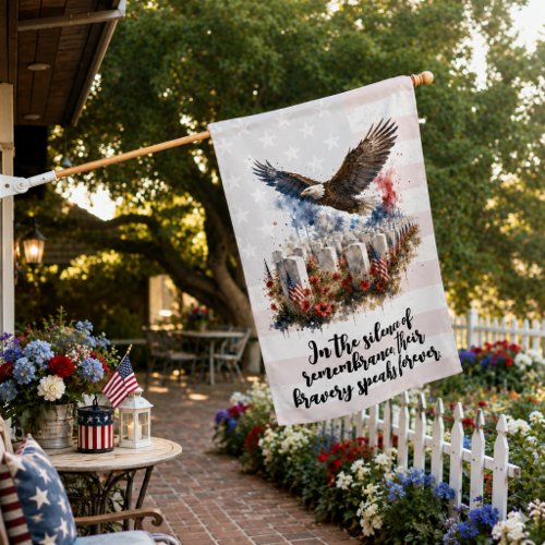 Eternal Tribute to Courage and Sacrifice House Flag